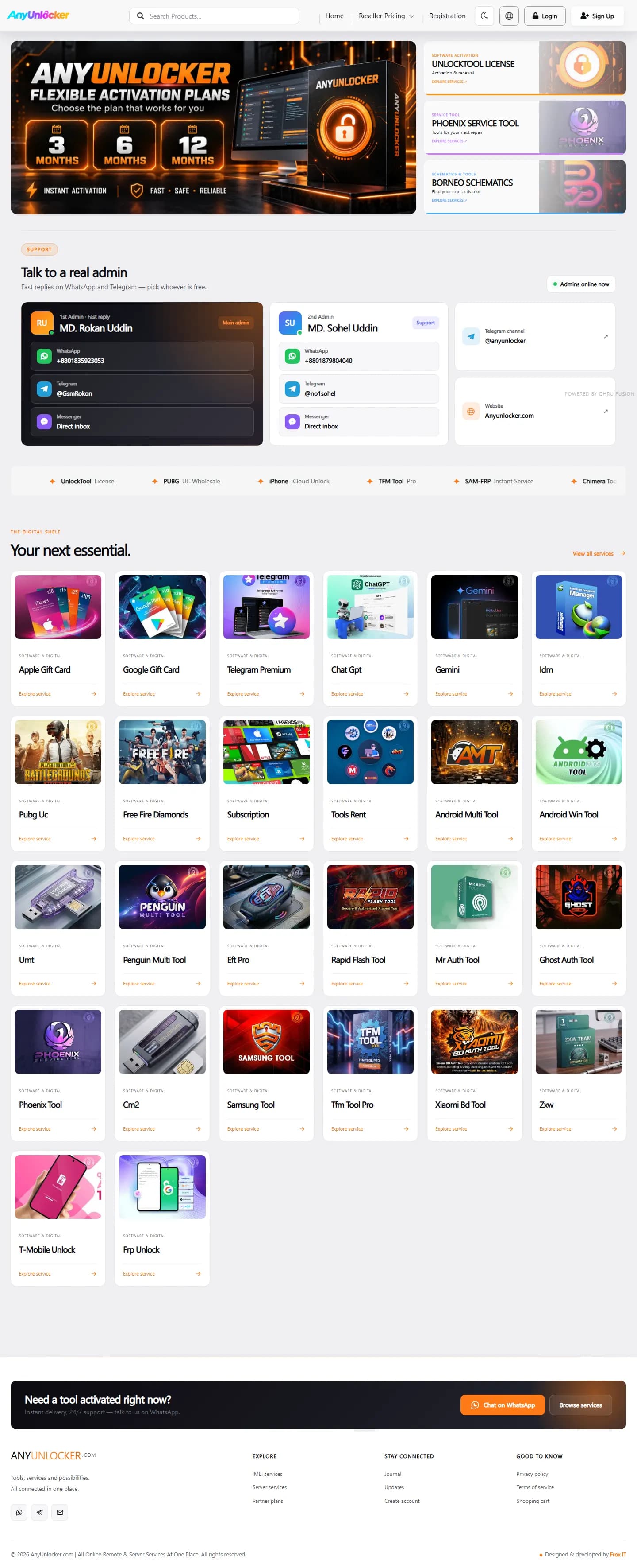 AnyUnlocker homepage